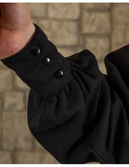 Medieval Bartold Shirt in black