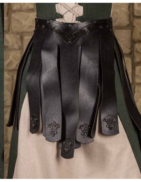 Medieval leather skirt model Lilith,...