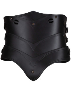 Medieval leather corset model Lilith, black color