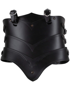 Medieval leather corset model Lilith, black color 2