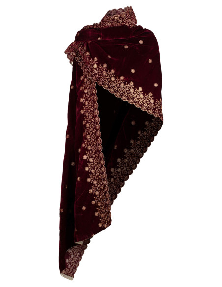 Medieval decorated scarf model...