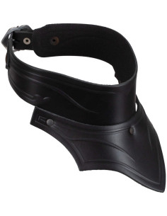 Medieval leather collar model Lilith, black