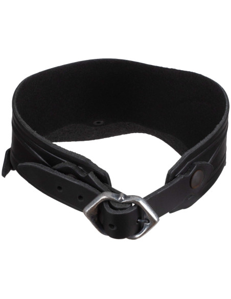 Medieval leather collar model Lilith,...