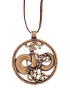 Viking Dragon Pendant in Urnes Style in Bronze