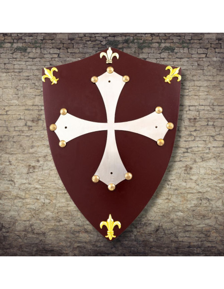 Mini Shield of the Cathars in wood...