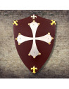 Mini Shield of the Cathars in wood (29x21 cm.)