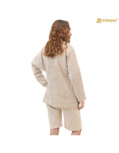 Short medieval tunic model Caius, natural color 2