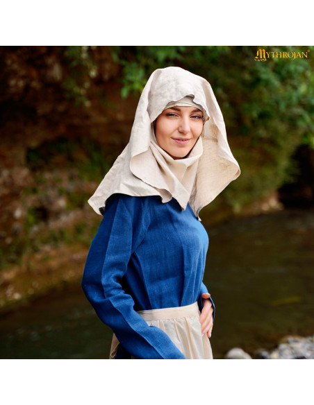 Medieval crescent veil made of linen... Medieval crescent veil made of linen...