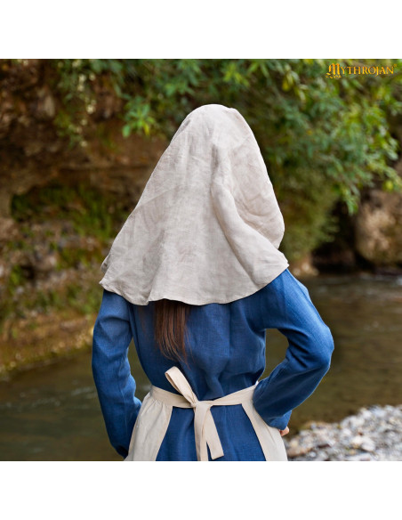Medieval crescent veil made of linen... Medieval crescent veil made of linen...