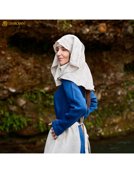 Medieval crescent veil made of linen... Medieval crescent veil made of linen...