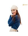 Medieval hat made of linen and cotton, model Birgita, natural color