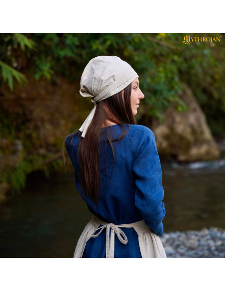 Medieval hat made of linen and... Medieval hat made of linen and...