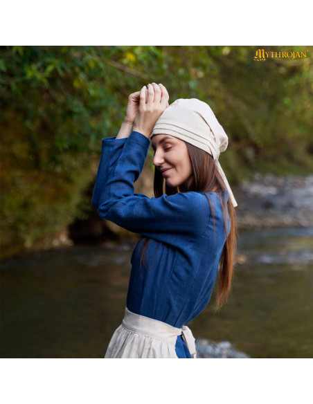 Medieval hat made of linen and... Medieval hat made of linen and...
