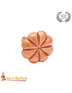 Pack of 5 belt ornaments model Flower in bronze