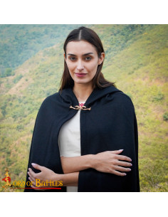 Medieval Celtic cloak clasp in bronze, dragon model 2