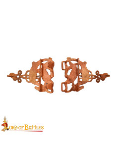 Celtic cloak clasp in bronze, deer model