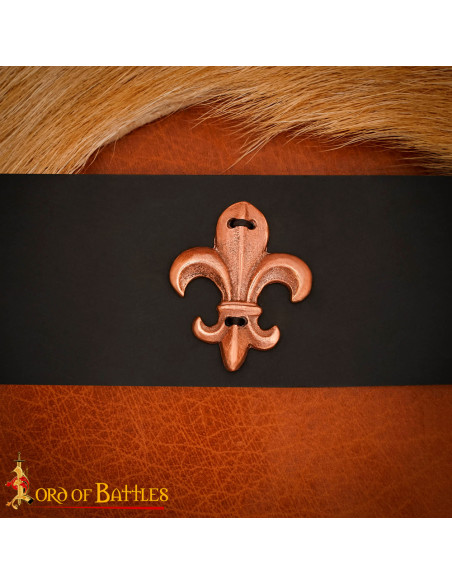 Lis Flower Bronze Ornament for Belts