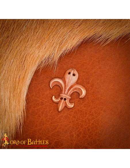 Lis Flower Bronze Ornament for Belts