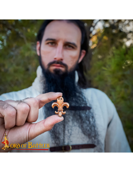 Lis Flower Bronze Ornament for Belts