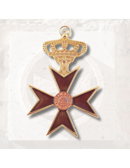 Golden and Red Templar Medal