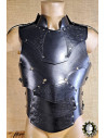 Medieval leather cuirass model Cicero, black