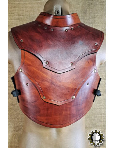 Medieval leather overalls model Cicero, brown color 2