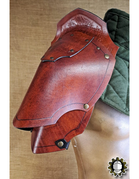 Medieval leather shoulder pads model...