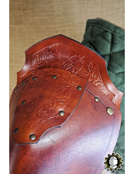 Medieval leather shoulder pads model...