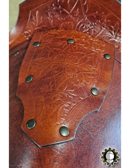 Medieval leather shoulder pads model...