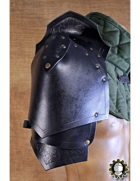 Medieval leather shoulder pads model...