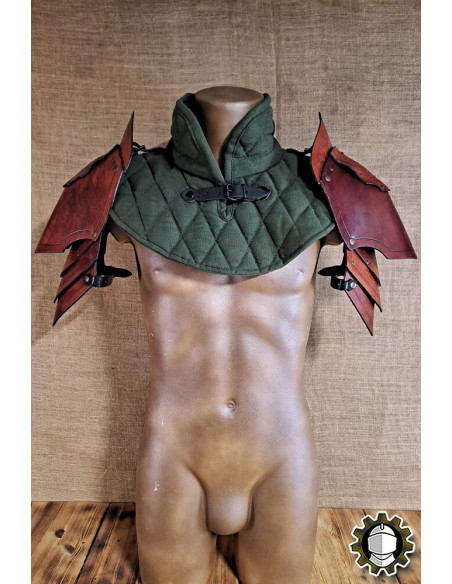 Medieval leather shoulder pads model...