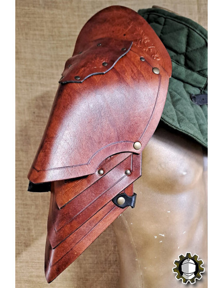 Medieval leather shoulder pads model...