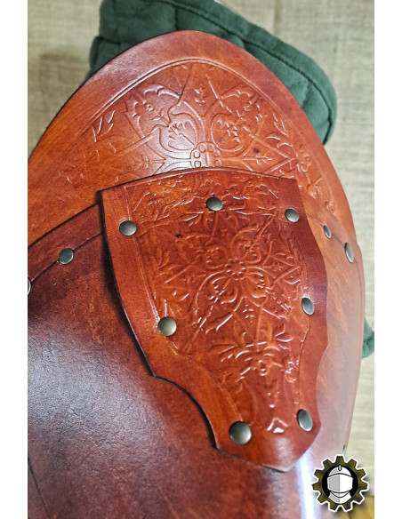 Medieval leather shoulder pads model...