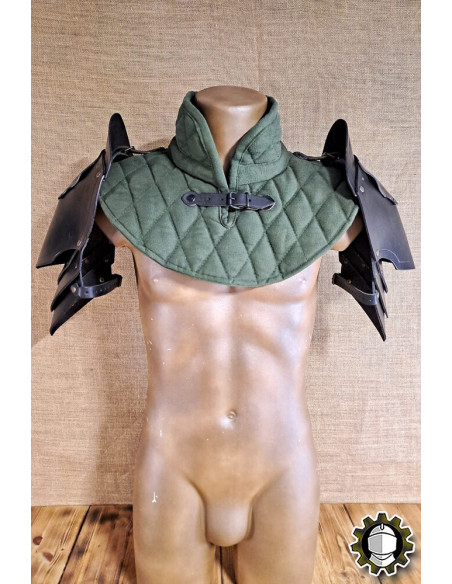 Medieval leather shoulder pads model...
