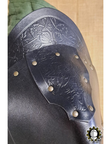 Medieval leather shoulder pads model...