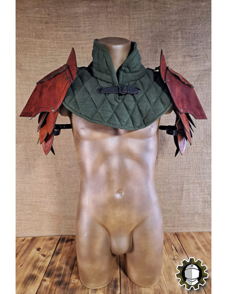 Medieval leather shoulder pads model...