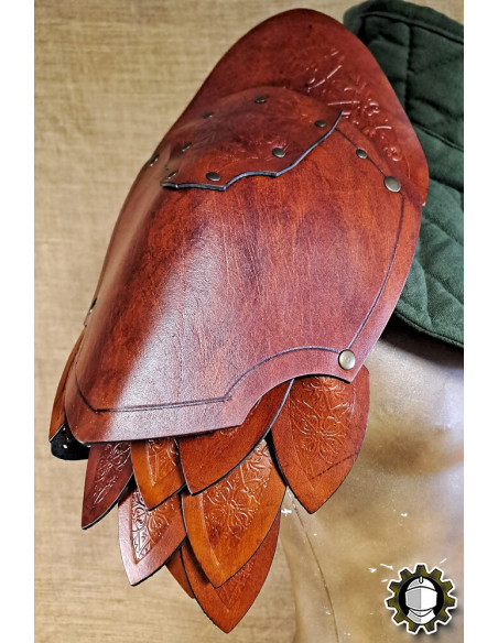 Medieval leather shoulder pads model...
