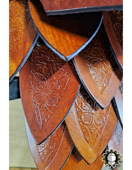 Medieval leather shoulder pads model...