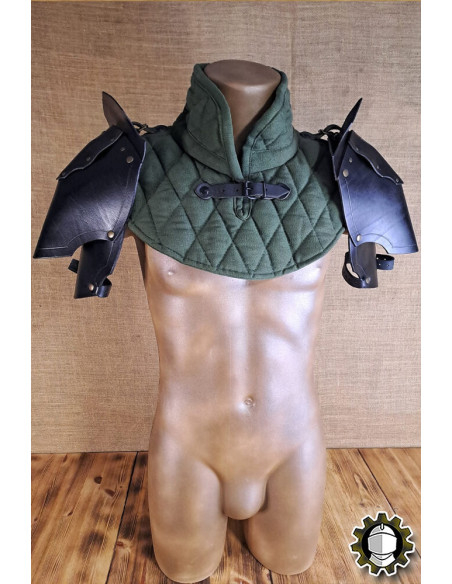 Medieval leather shoulder pads model...