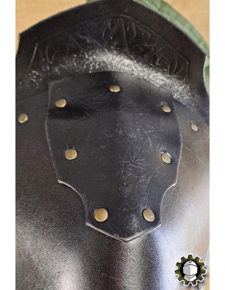 Medieval leather shoulder pads model...