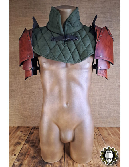 Medieval leather shoulder pads model...