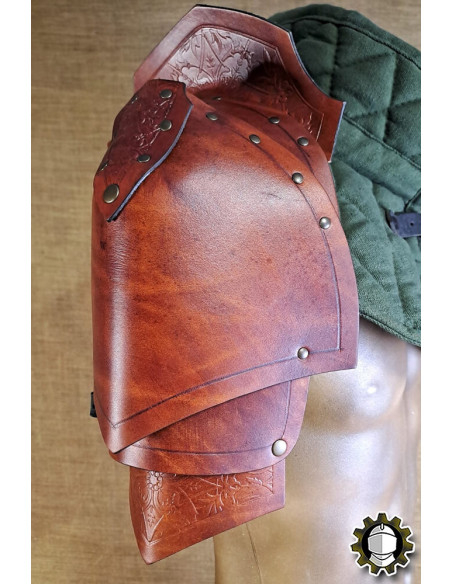 Medieval leather shoulder pads model...