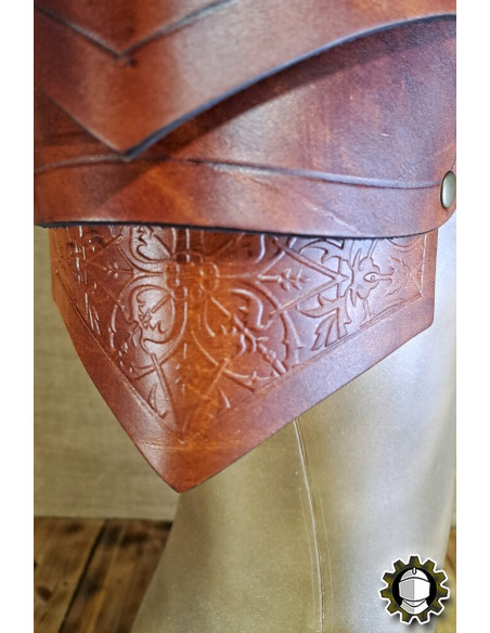 Medieval leather shoulder pads model...