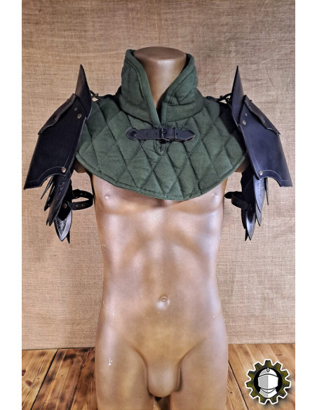 Medieval leather shoulder pads model...