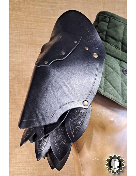 Medieval leather shoulder pads model...