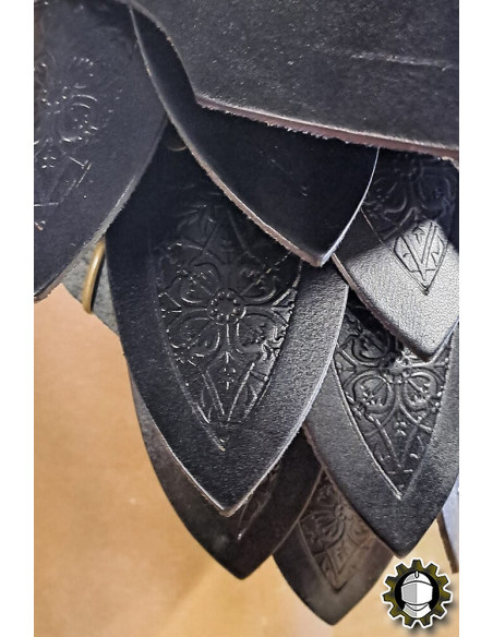 Medieval leather shoulder pads model...