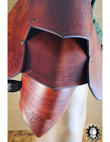 Medieval leather shoulder pads model...