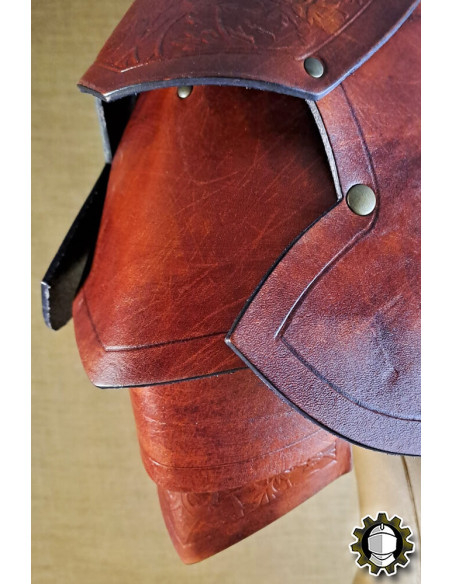 Medieval leather shoulder pads model...