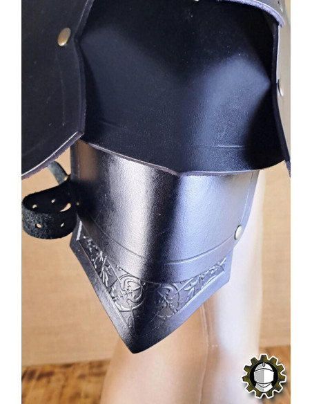 Medieval leather shoulder pads model...