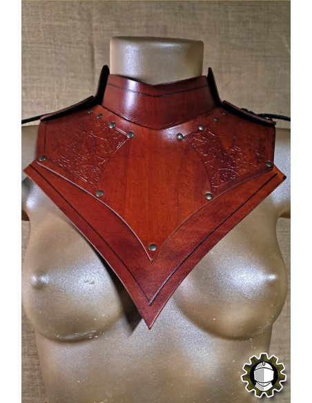 Medieval leather gorget model Senua,...